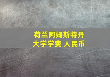 荷兰阿姆斯特丹大学学费 人民币